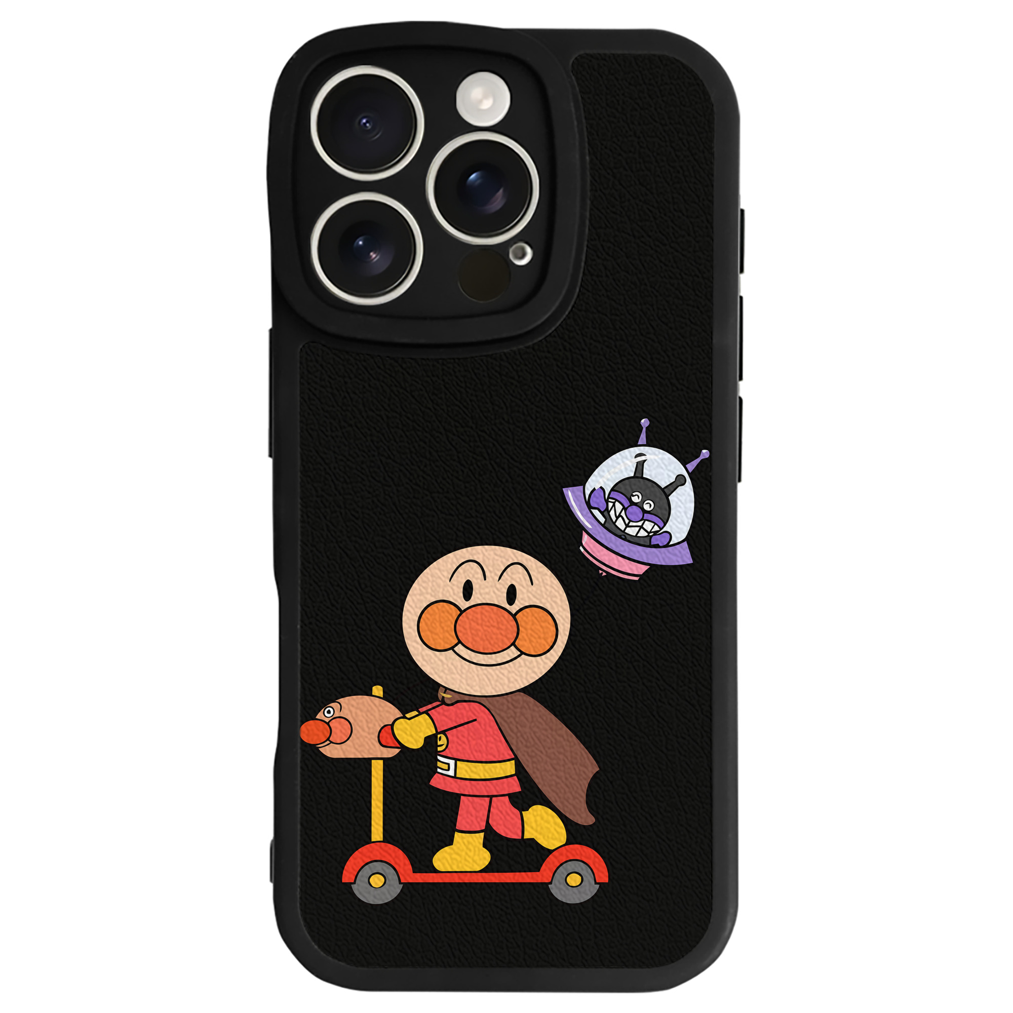 （画像用） アンパンマン Anpanman 【iPhone 16シリーズ対応】シリコンスマホケース（レザー調） 材質：シリコン